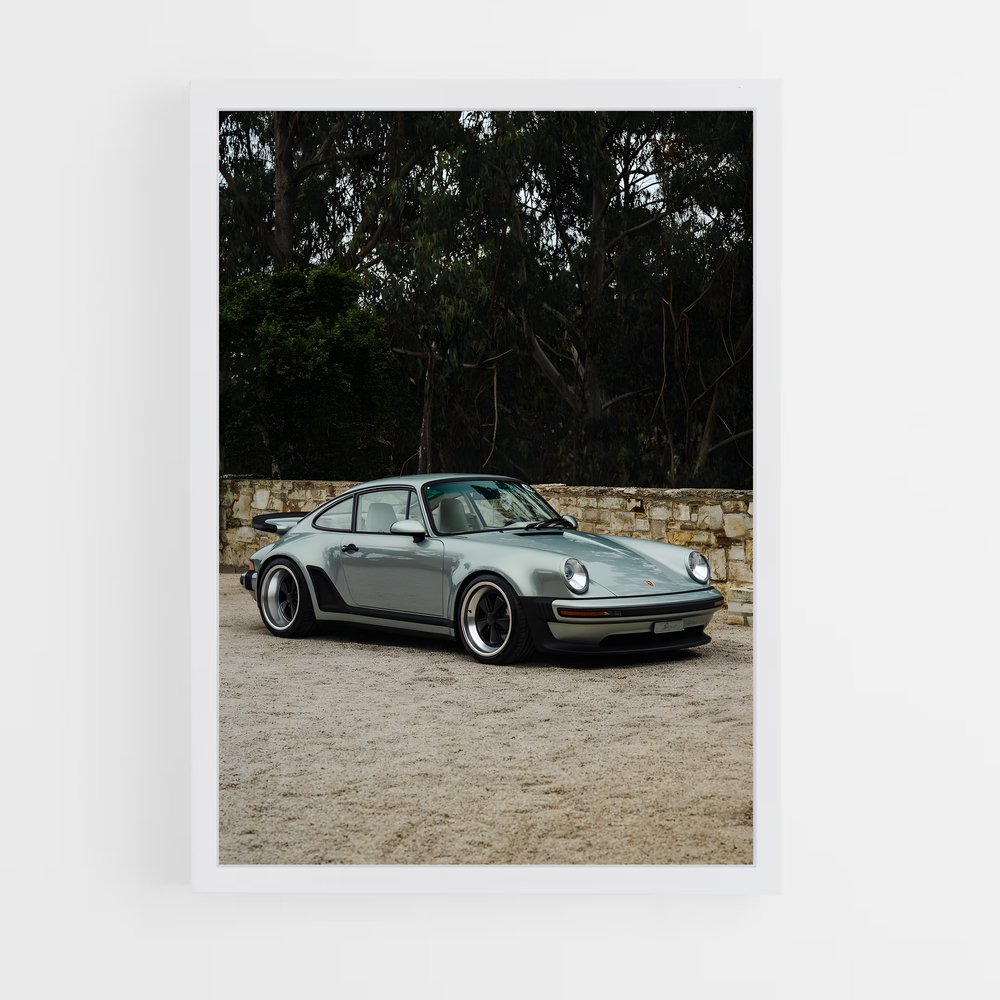 Poster Turbo Verde – affiche Porsche (vue 3)